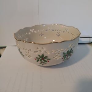 Lenox Holiday Pierced Bowl